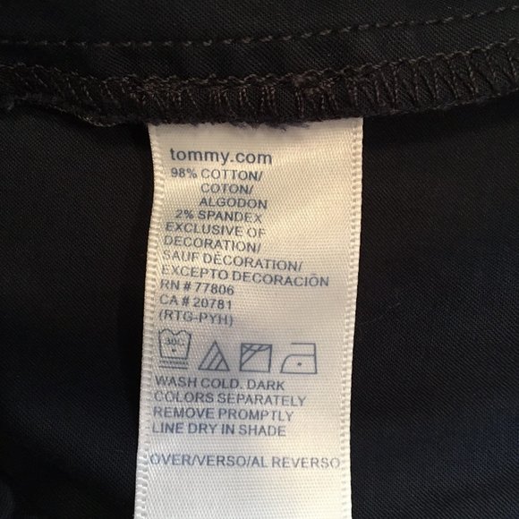 Tommy Hilfiger crisp stretch cotton navy skort 10 - Picture 9 of 9